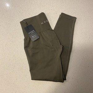 NVGTN Olive Solid Seamless Leggings